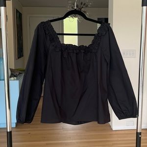 ✨NWT✨JCREW PENNY RUFFLE TOP